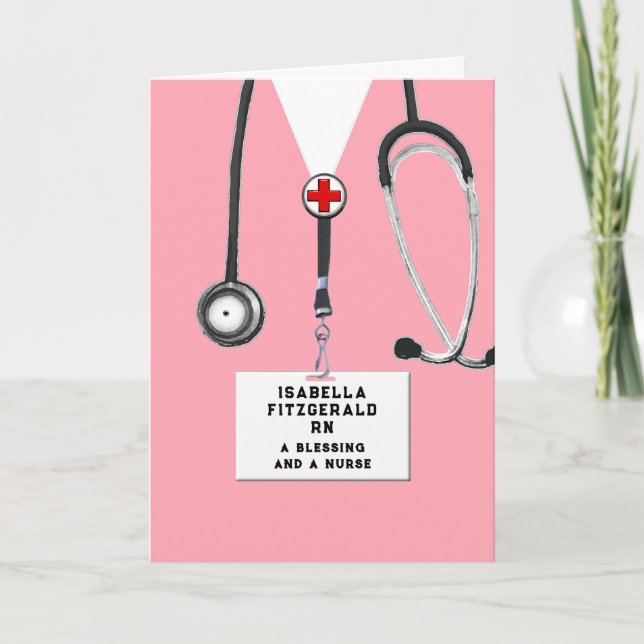 Nurse Nursing School Graduation Card (Front)