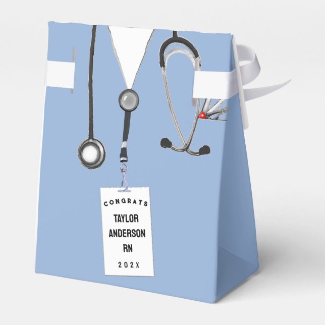 Nurse Nursing School Graduation Favor Box (Back Side)
