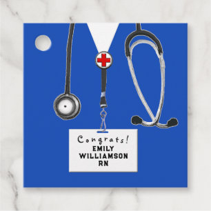 Nurse Nursing School Graduation Favor Tags