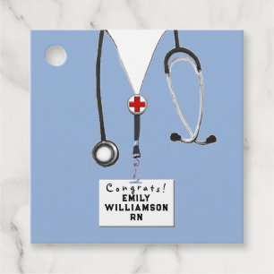 Nurse Nursing School Graduation Favor Tags