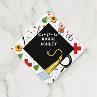 Nurse Nursing School Graduation Favor Tags