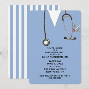 Nurse Nursing School Graduation Invitation
