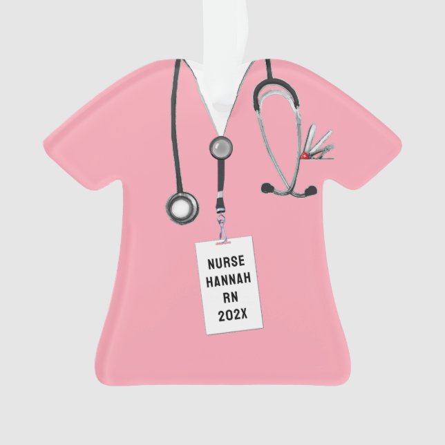 Nurse Nursing School Graduation Ornament (Front)