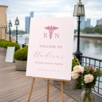 Nurse Nursing School Graduation Party Welcome Sign