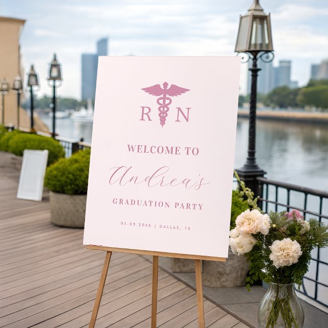 Nurse Nursing School Graduation Party Welcome Sign (Creator Uploaded)