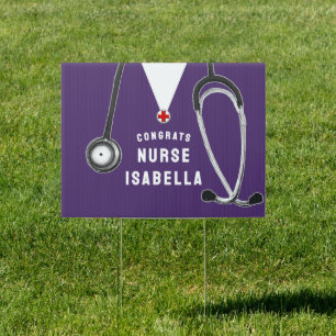 Nurse Nursing School Graduation Sign