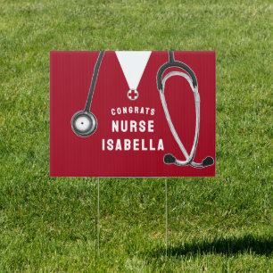 Nurse Nursing School Graduation Sign