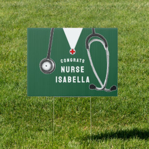 Nurse Nursing School Graduation Sign