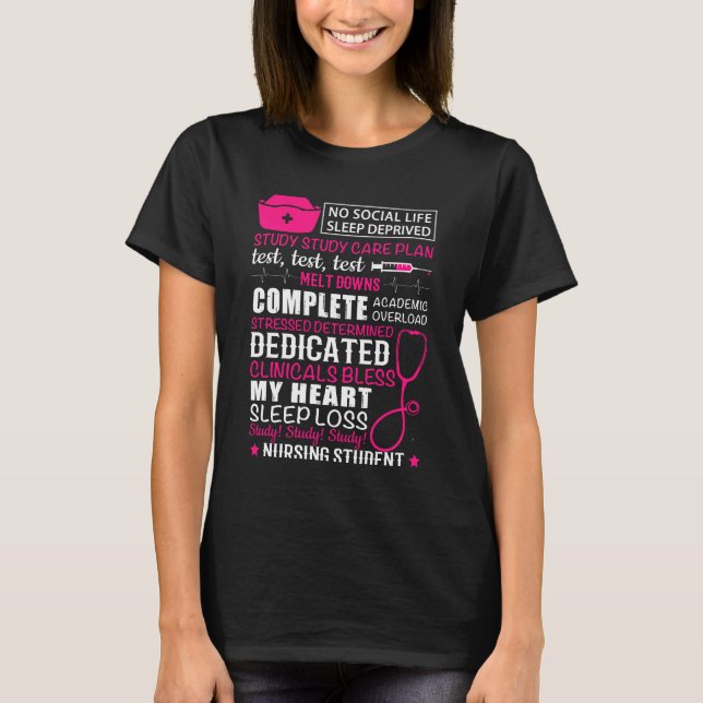 Nurse - Nursing Student T-Shirt (Front)