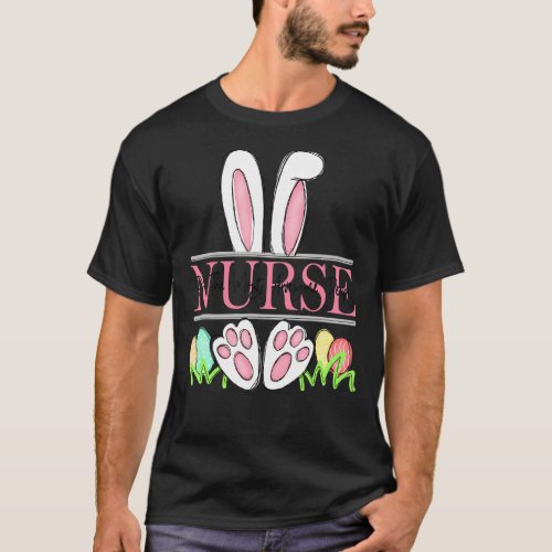 Nurse Of The Most Awesome Peep Nurse Bunny Happy E T_Shirt