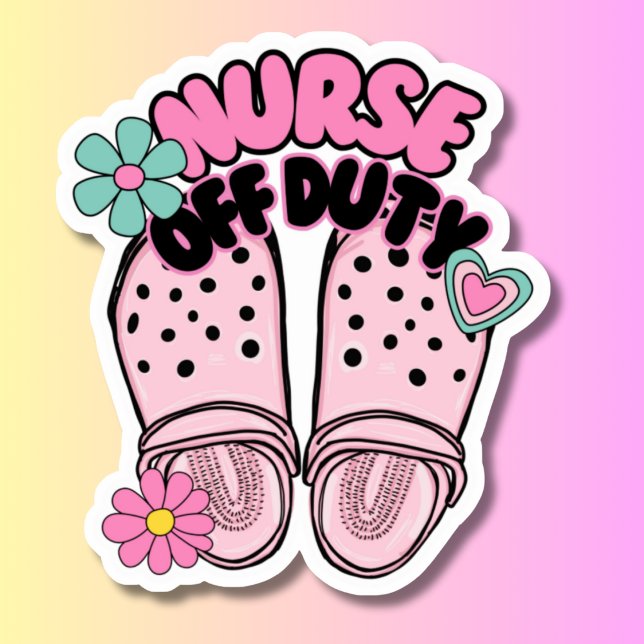 Nurse Off Duty Clogs Waterproof Sticker (Creator Uploaded)