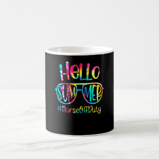 Nurse Off Duty Summer Beach Holiday For Rn Nurses Coffee Mug