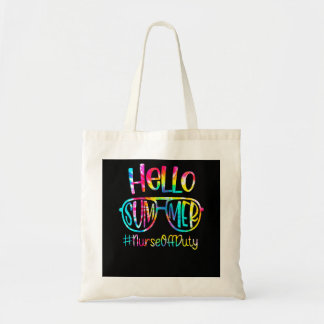 Nurse Off Duty Summer Beach Holiday For Rn Nurses Tote Bag