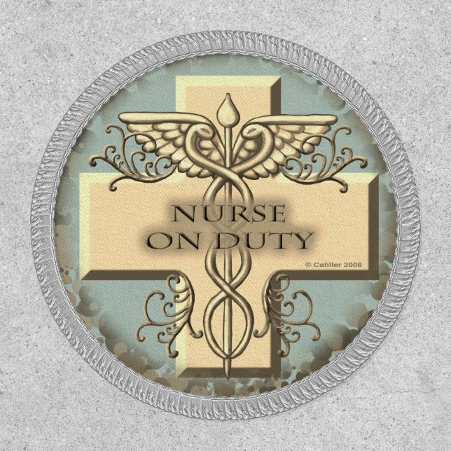 Nurse on Duty Caduceus Patch (Front)