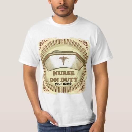 Nurse On Duty  custom name T_Shirt