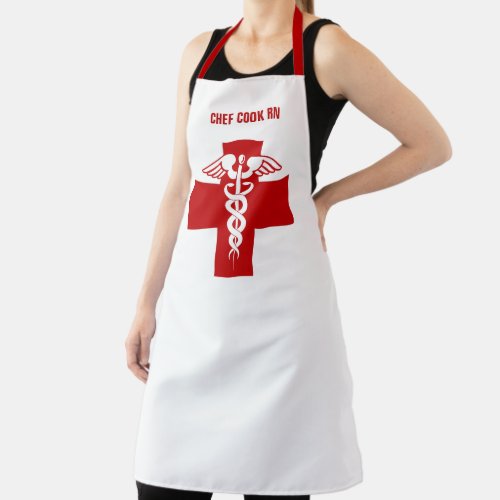 Nurse or Doctor Caduceus Apron