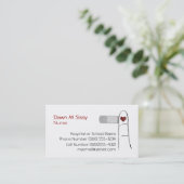 Nurse or Doctor Heart Business Card (Standing Front)