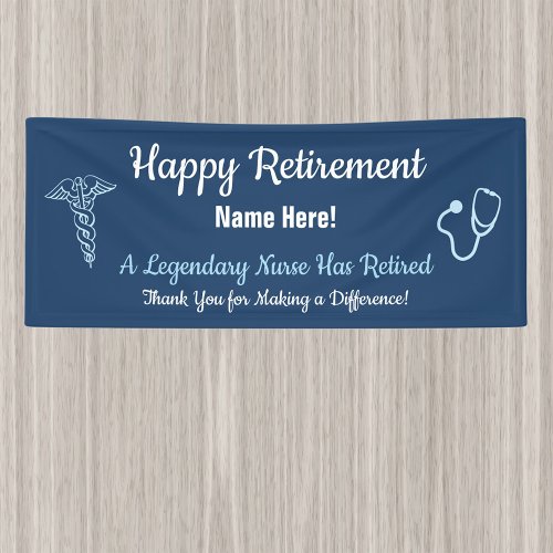 Nurse or Medical Retirement Party Banner