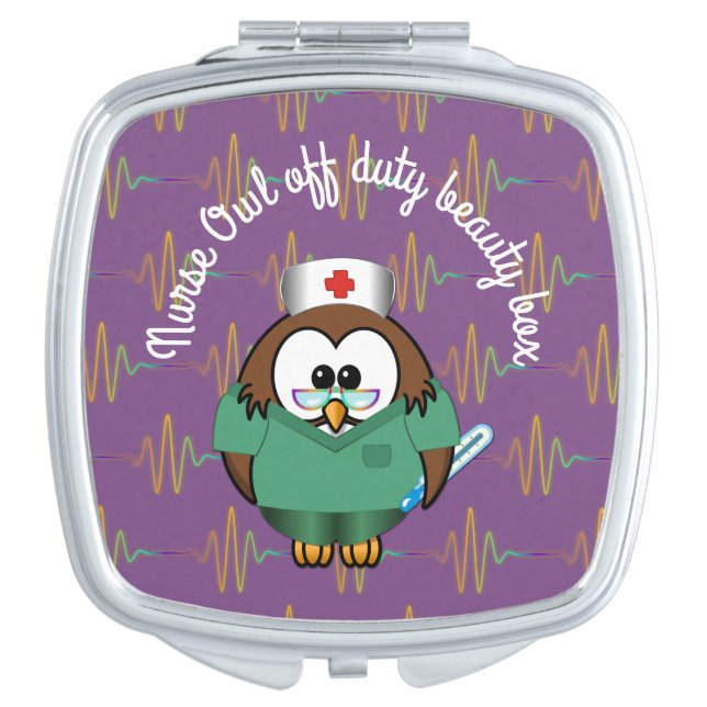 nurse owl - compact mirror (Front)