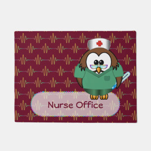 nurse owl doormat