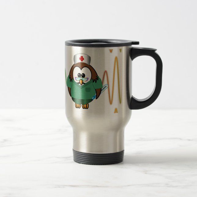 nurse owl travel mug (Right)