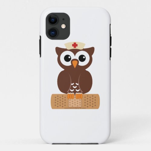 Nurse Owl wbandaid iPhone 11 Case