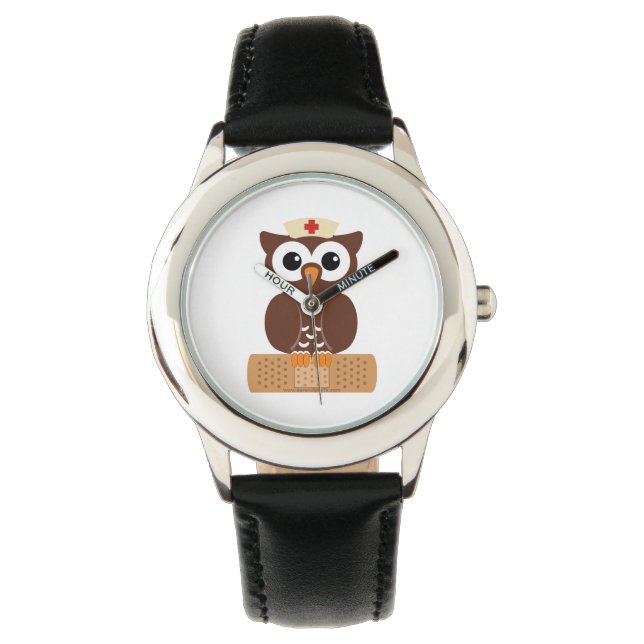 Nurse Owl (w/bandaid) Watch (Front)