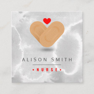 Nurse / Paediatric nurse / caregiver Square Business Card