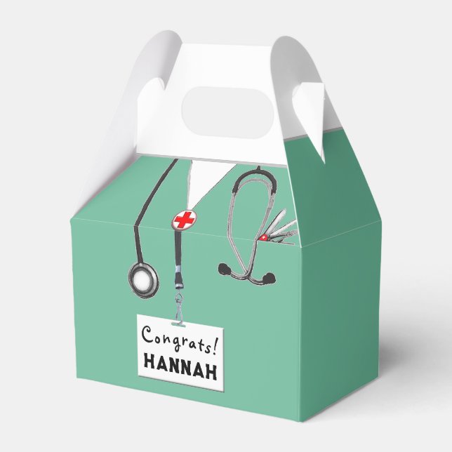 Nurse Party Favor Box (Front Side)