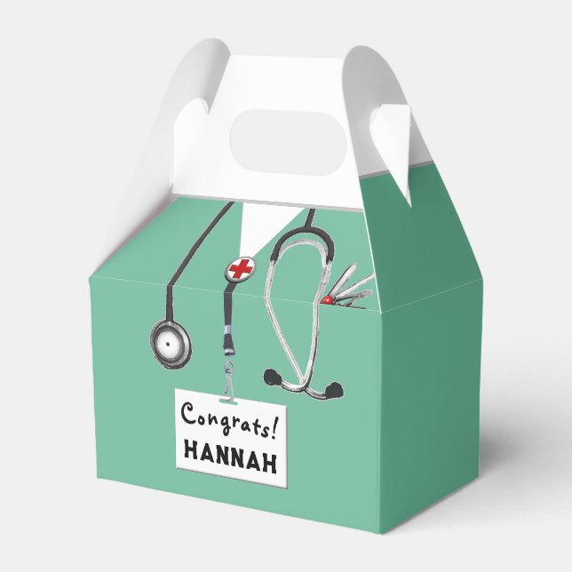 Nurse Party Favor Box (Front Side)