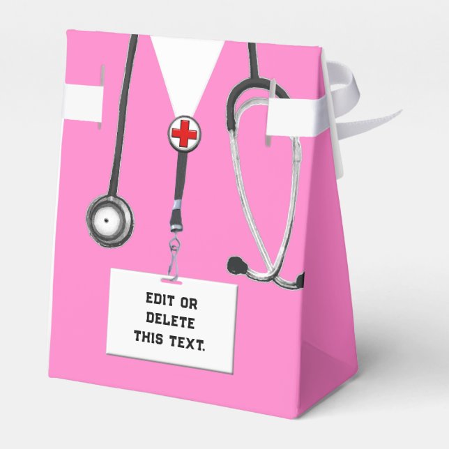 Nurse Party Favor Boxes (Back Side)