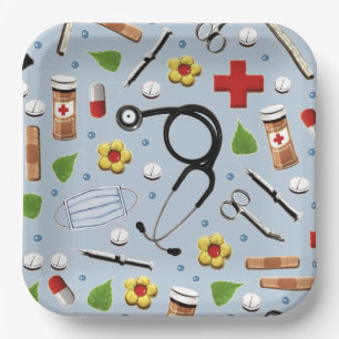 Nurse Party Paper Plates