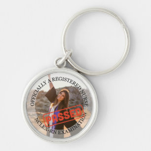 nurse passed nclex rn exam custom keychain