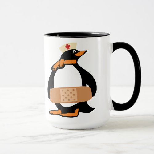 Nurse Penguin wbandaid Mug