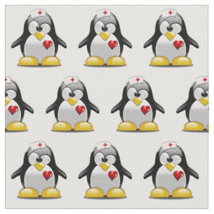 Nurse Penquin Fabric