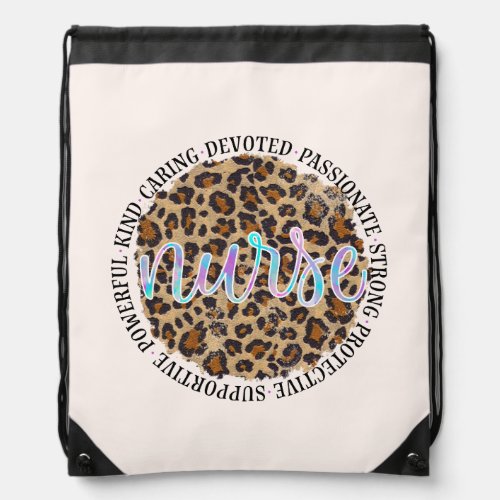 Nurse Personality Traits Drawstring Bag