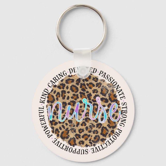 Nurse Personality Traits Keychain (Front)