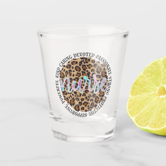Nurse Personality Traits Shot Glass (Front)