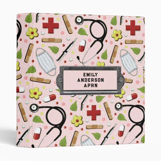 Nurse Personalized 3 Ring Binder (Front/Spine)