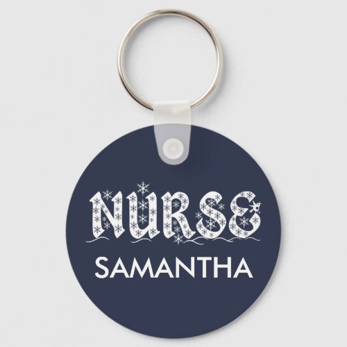 Nurse Personalized Decorative Lettering Keychain
