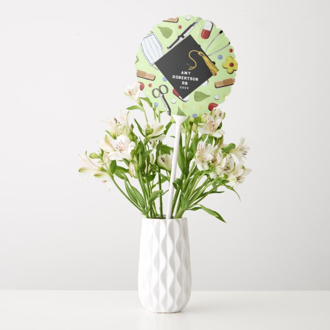 Nurse Personalized Graduation Balloon (Vase)