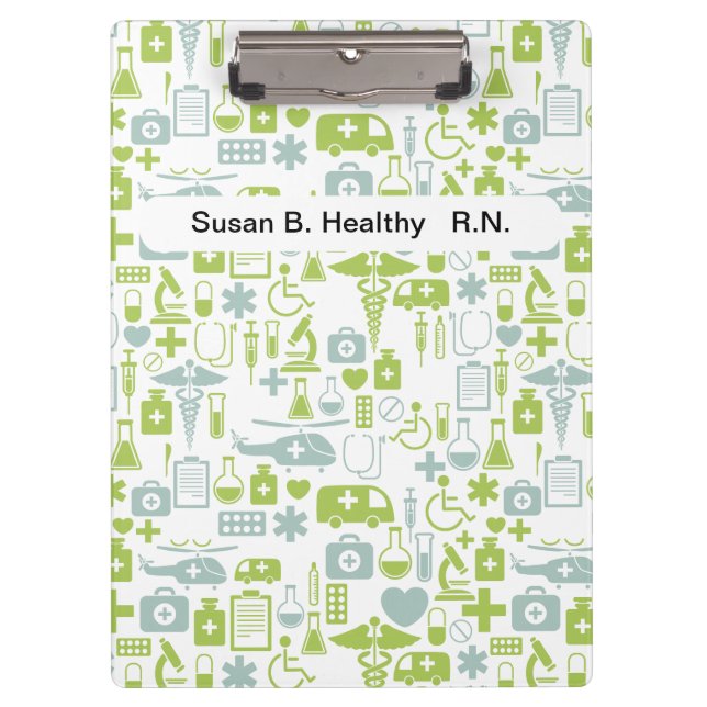 Nurse Personalized Medical Clipboards (Front)