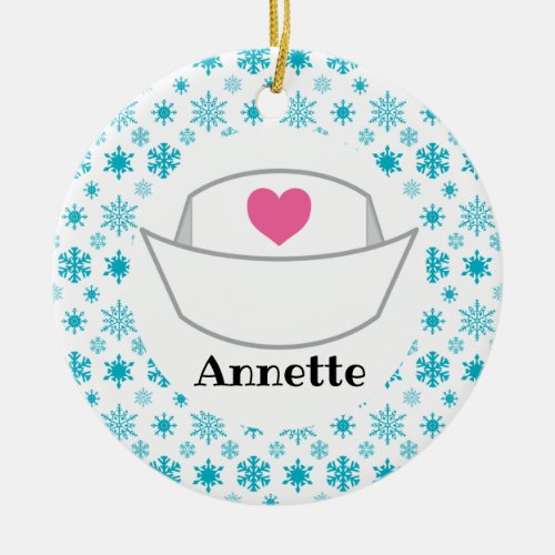 Nurse Personalized Nursing Student Ceramic Ornament