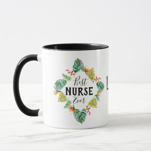 Nurse personalized with name mug