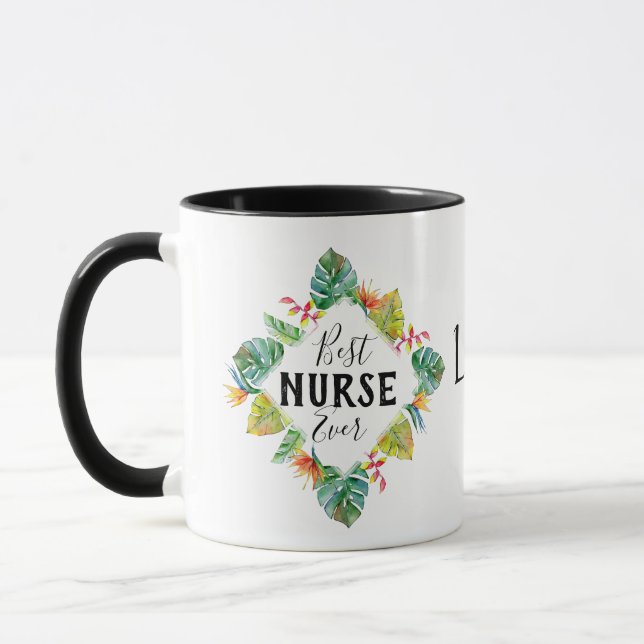 Nurse personalized with name mug (Left)