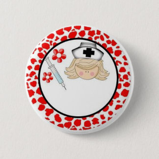 nurse -personalized with name pinback button
