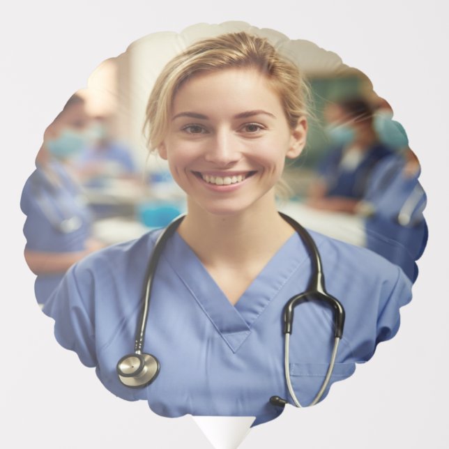 Nurse Photo Customize Personalize Balloon (Front)