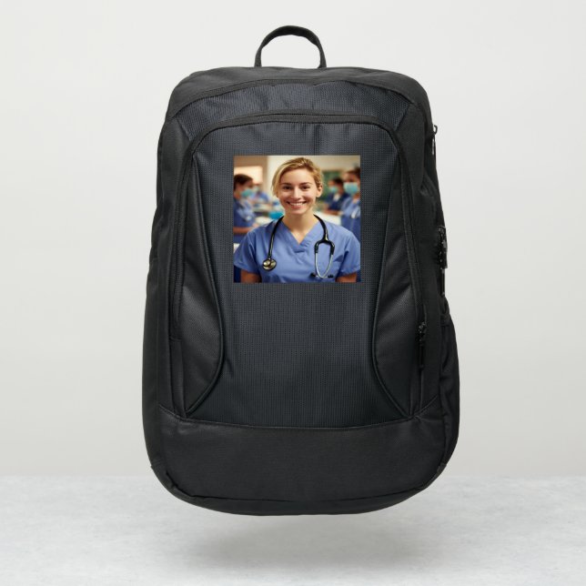 Nurse Photo Customize Personalize Port Authority® Backpack (Front)