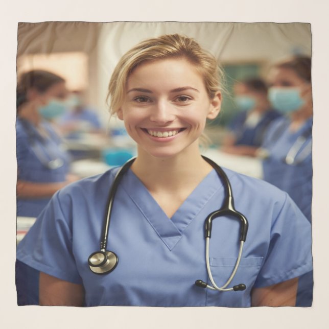 Nurse Photo Customize Personalize Scarf (Front)
