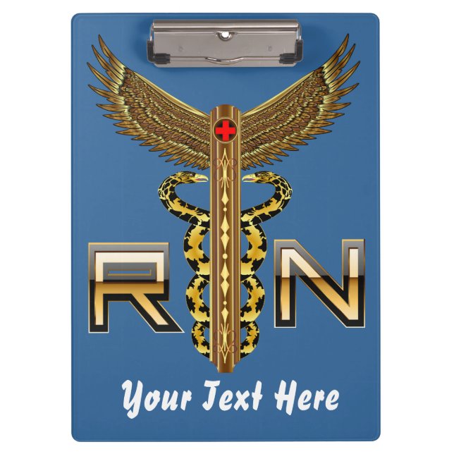 Nurse Pick a Side View About Design Below Clipboard (Front)